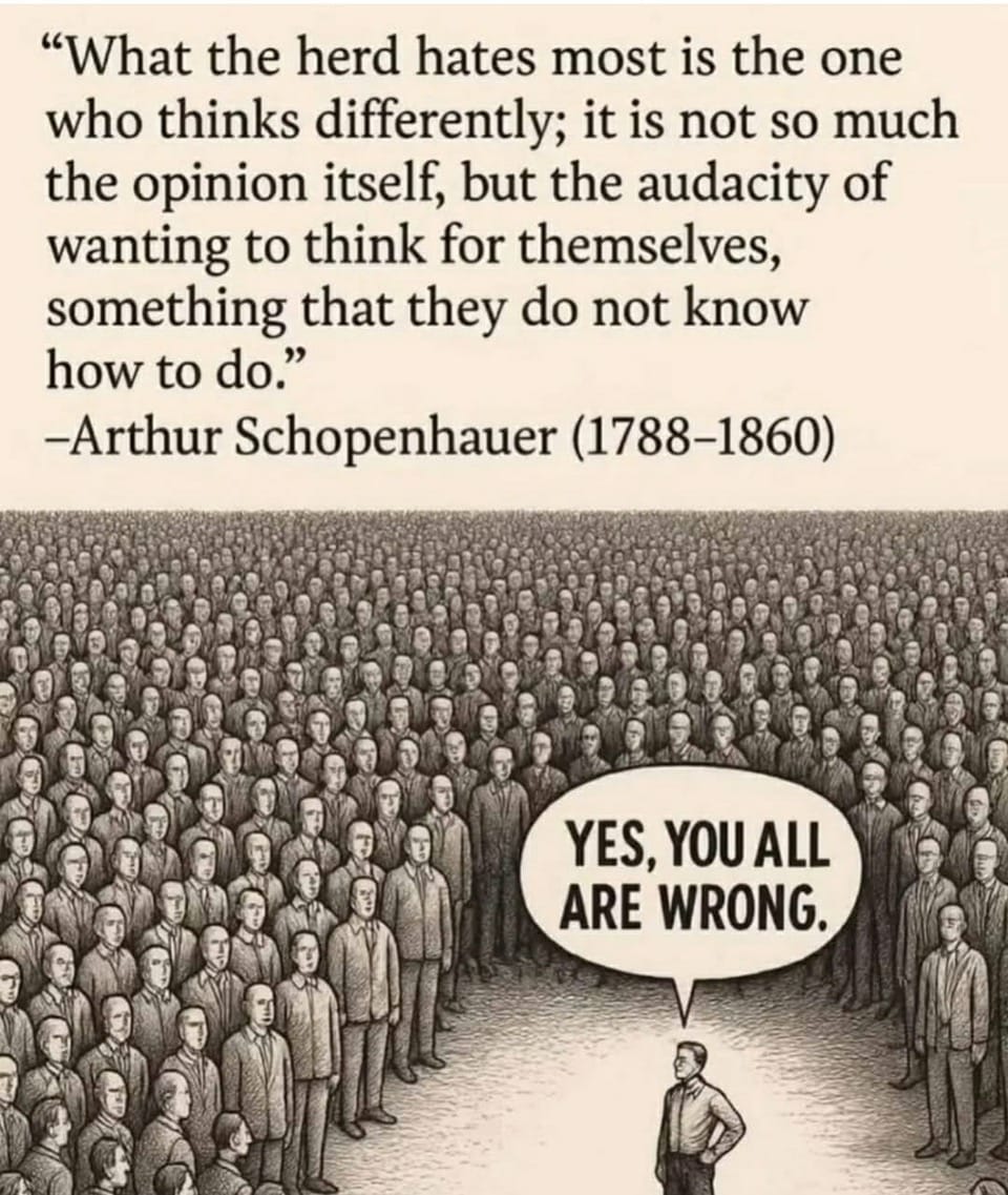 Arthur Schopenhauer on Thinking Differently