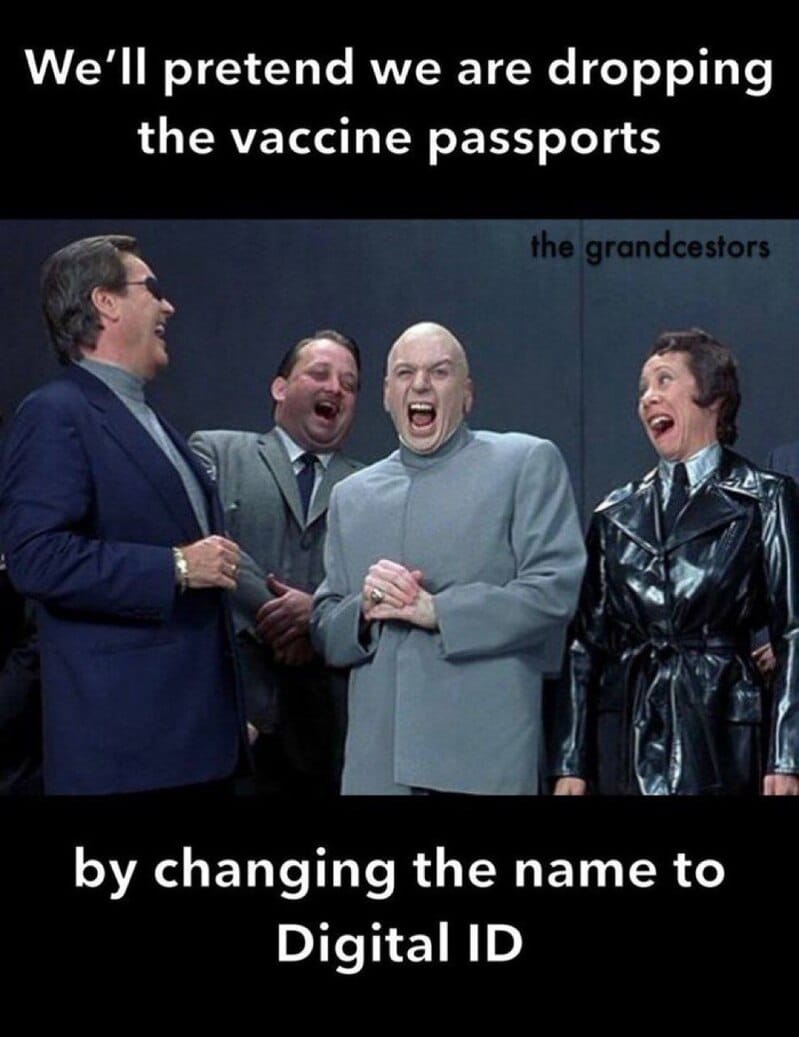 We’ll pretend we are dropping the vaccine passports …
