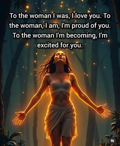 To the woman …