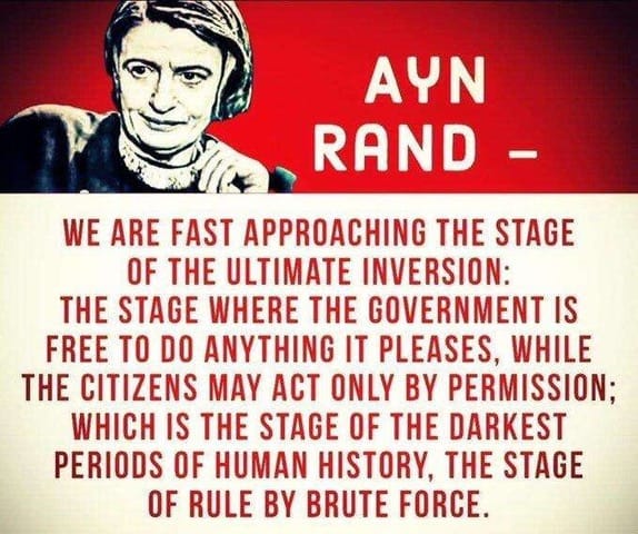 Ayn Rand on the Stage of the Darkest Periods of Human History
