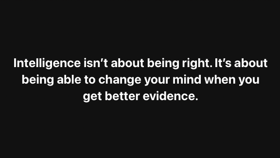 Intelligence isn’t about being right