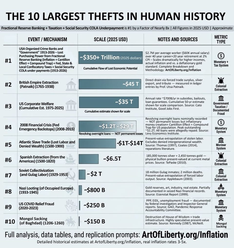 The 10 Largest Thefts in Human History