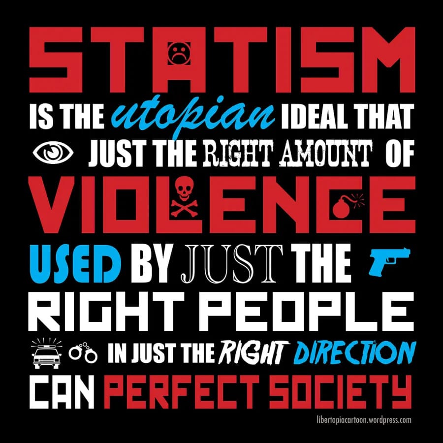 … that just the right amount of violence used by just the right people in just the right direction can perfect society