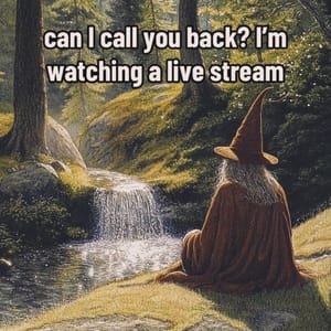 I’m watching a live stream