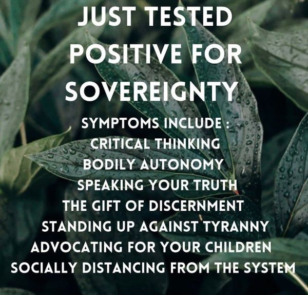 Just Tested Positive for Sovereignty