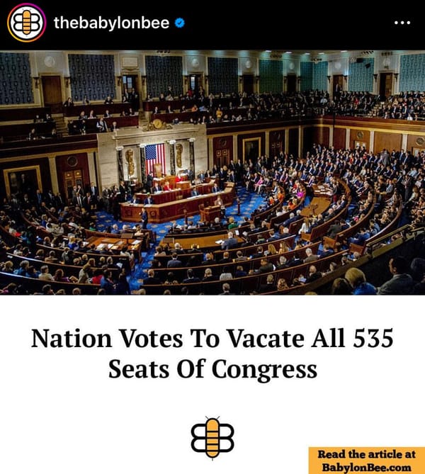 Nation Votes to Vacate All 535 Seats of Congress