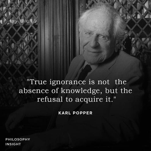 Karl Popper on True Ignorance