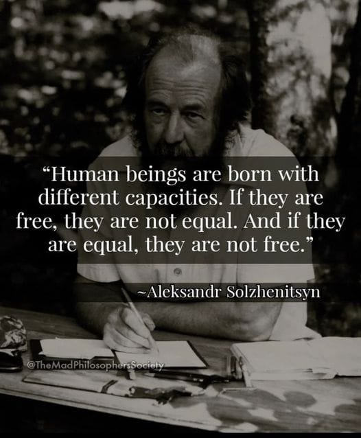 Human beings are born with different capacities