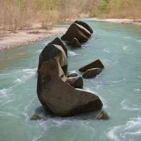 Stones in a creek?