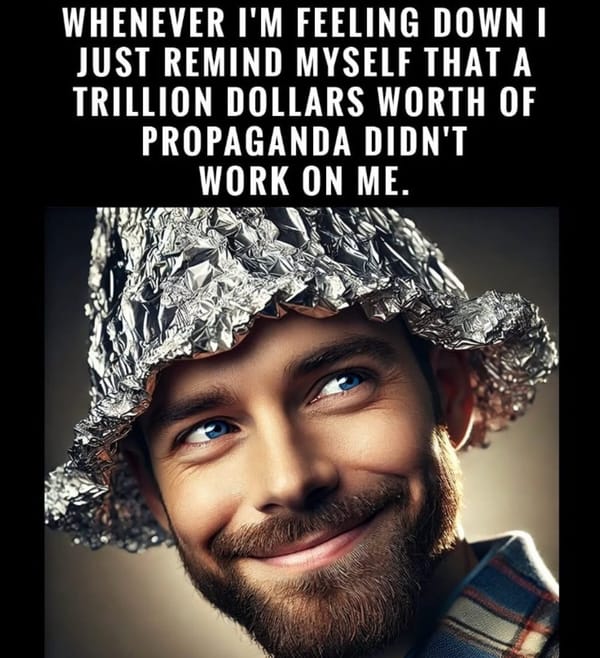 A trillion dollars worth of propaganda didn’t work on me