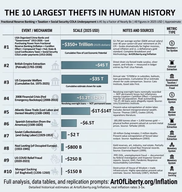 The 10 Largest Thefts in Human History