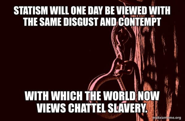 … with which the world now views chattel slavery.