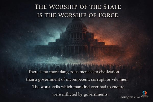 The worship of the State is the worship of Force