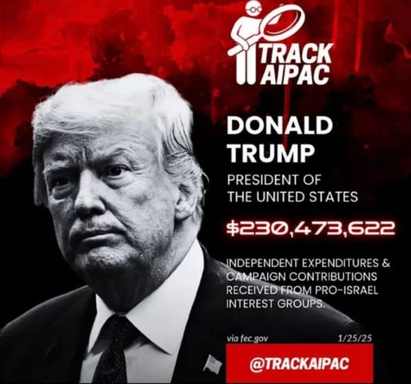 Money Received by Donald Trump from Pro-Israel Interest Groups